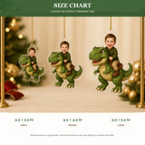 Personalized Chibi Dinosaur Adventure Photo Ornament - Custom Acrylic Christmas Keepsake - image 8