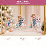 Personalized Chibi Unicorn Dream Photo Ornament - Custom Acrylic Christmas Keepsake - image 8