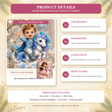 Personalized Chibi Unicorn Dream Photo Ornament - Custom Acrylic Christmas Keepsake - image 10