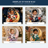 Personalized Chibi Space Explorer Photo Ornament - Custom Acrylic Christmas Keepsake - image 5