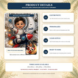 Personalized Chibi Space Explorer Photo Ornament - Custom Acrylic Christmas Keepsake - image 10