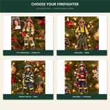 Personalized Kids Firefighter Photo Ornament - Custom Acrylic Christmas Keepsake - image 2