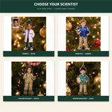 Personalized Kids Scientist Photo Ornament - Custom Acrylic Christmas Keepsake - image 2