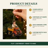 Personalized Kids Construction Crew Photo Ornament - Custom Acrylic Christmas Keepsake - image 5