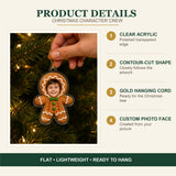 Personalized Kids Christmas Character Photo Ornament - Custom Acrylic Christmas Keepsake - image 5