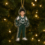 Personalized Kids Gymnastics and Cheer Photo Ornament - Custom Acrylic Christmas Keepsake - image 4