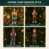 Personalized Kids Creative Arts Photo Ornament - Custom Acrylic Christmas Keepsake - image 5