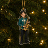 Personalized Kids Music Maker Photo Ornament - Custom Acrylic Christmas Keepsake - image 4