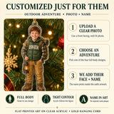 Personalized Kids Outdoor Adventure Photo Ornament - Custom Acrylic Christmas Keepsake - image 6