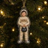 Personalized Kids Halloween Costume Photo Ornament - Custom Acrylic Christmas Keepsake - image 4
