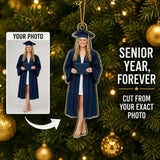 Personalized Senior Graduation Photo Ornament - Custom Acrylic Christmas Keepsake - image 1