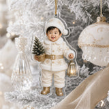Personalized Baby Santa Christmas Photo Ornament - Custom Acrylic Christmas Keepsake - image 3
