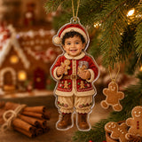 Personalized Baby Santa Christmas Photo Ornament - Custom Acrylic Christmas Keepsake - image 4