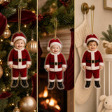 Personalized Baby Santa Christmas Photo Ornament - Custom Acrylic Christmas Keepsake - image 5
