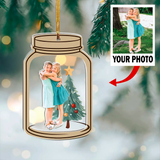 Customized Your Photo Ornament - Personalized Photo Mica Ornament - Christmas Gifts For Bestie, Sister, family, couple | Final