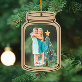 Customized Your Photo Ornament - Personalized Photo Mica Ornament - Christmas Gifts For Bestie, Sister, family, couple | Final