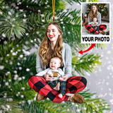 Personalized Photo Mica Ornament - Customized Your Photo Ornament - House Ornament Christmas | Mom 2