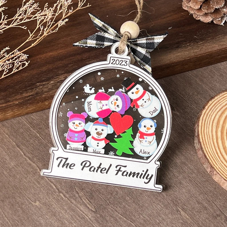 Personalized Gingerbread Ornament Christmas 3, Cookie Family Names | Gingerbread