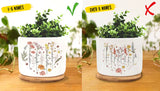 Personalized Birth Month Flower Plant Pot, Gift for Planter Lovers, Outdoor Flower Pot