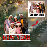 Personalized Photo Mica Ornament - Customized Your Photo Ornament - New Year Ornament Gift | New Year