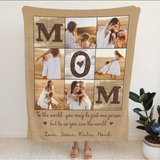 Blanket For Mom, Custom Photo Collage Blanket, Mothers Day Gift, Personalized Blanket for Mom, Grandma Blanket, Gift For Mom, Mom Birthday