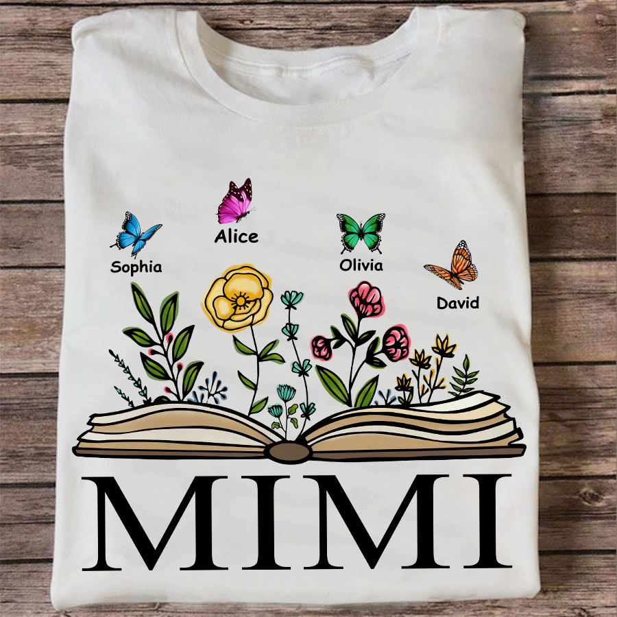 Personalization Mimi Bible Flower Shirt, Mother's Day Gift