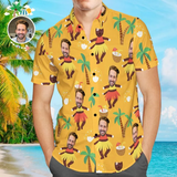 Funny Men Body Aloha Beach Shirt For Men, Hawaiian Shirts , Personalized Face Shirt,  Shirt For Summer Day, Funny Gift For Summer