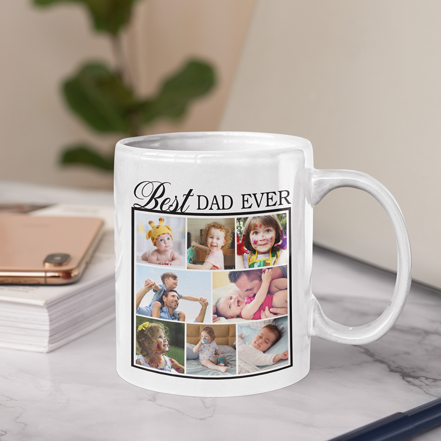 Best Dad Ever Personalized Photo Mug for Dad, Custom Dad Mug, Birthday Gift for Dad, Fathers Day Gift
