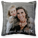 Best Mom Ever  Pillow, Custom Pillow with Photo,  Gift For Family,  Personalized Pillow With Photo, Home Decor