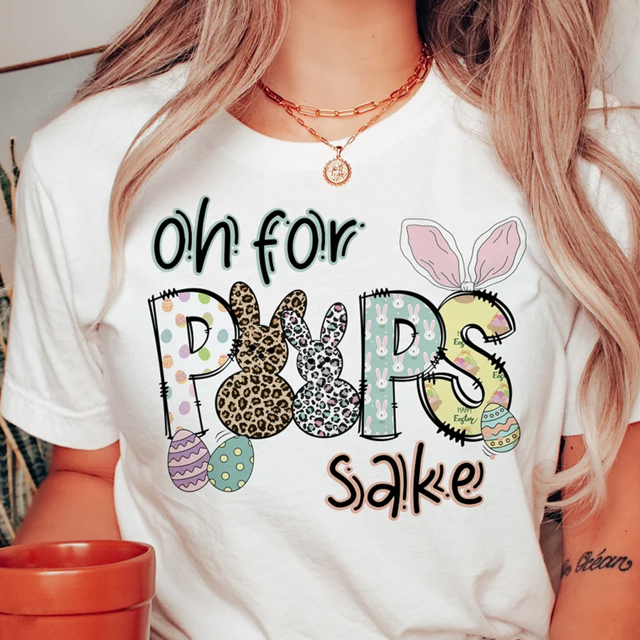 Oh For Peeps Shake Easter Shirt , Cute Easter Shirts for Women, Little Bunnies Shirt, Easter Shirt, Gift For Friiend