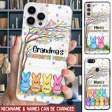 Cute Little Peeps Grandkids Easter DayPhone Case,  Personalized Phone case,  Gift for Grandmas Mom Aunties, Custom Phone Case Gift