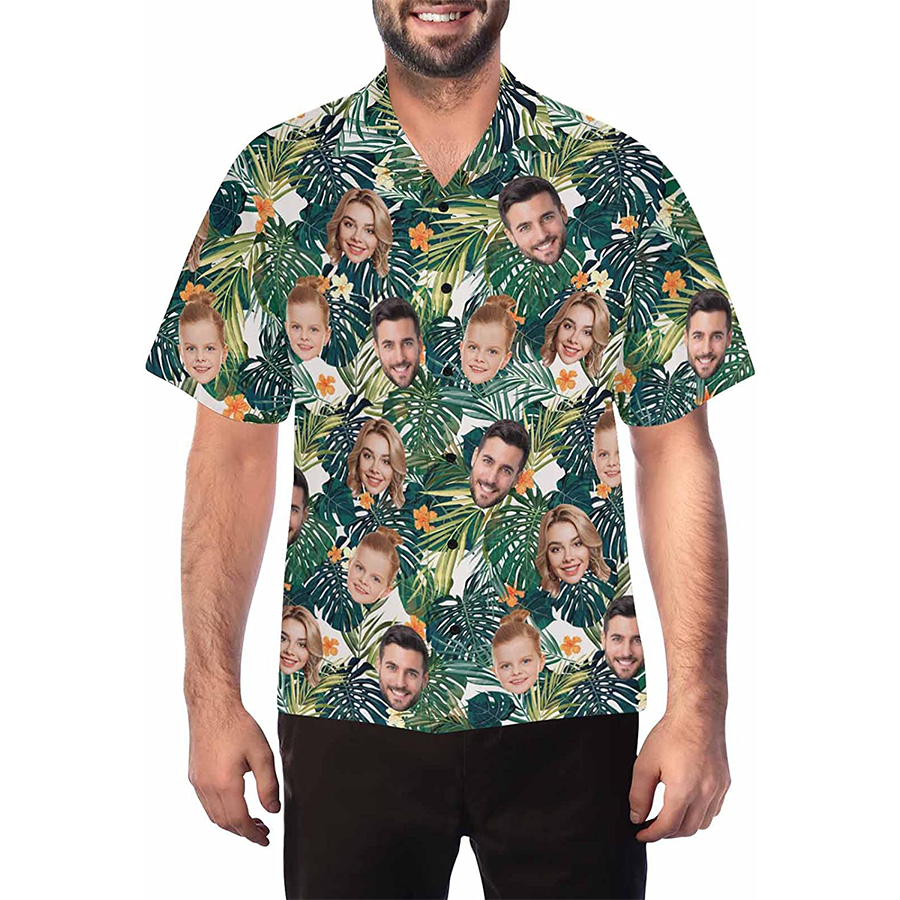 Hawaiian Shirt With Funny Face, Aloha Hawaii Shirt,  Shirt For Summer Day, Funny Gift For Summer