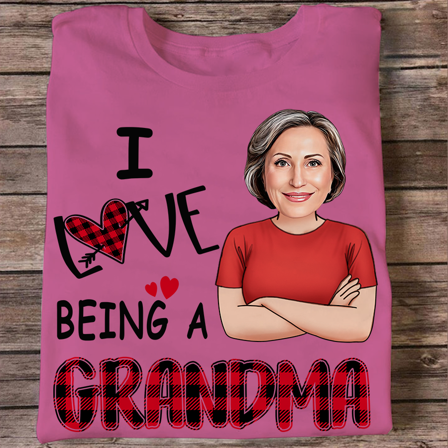 I Love Being A Grandma Custom Art, Mother's Day Gifts