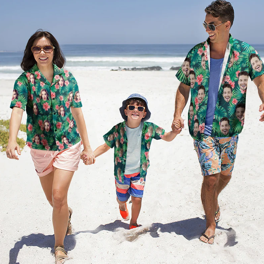 Custom Hawaiian Shirt With Face, Hawaiian Shirt For Men Women, Custom Face Shirt , Gift For Summer