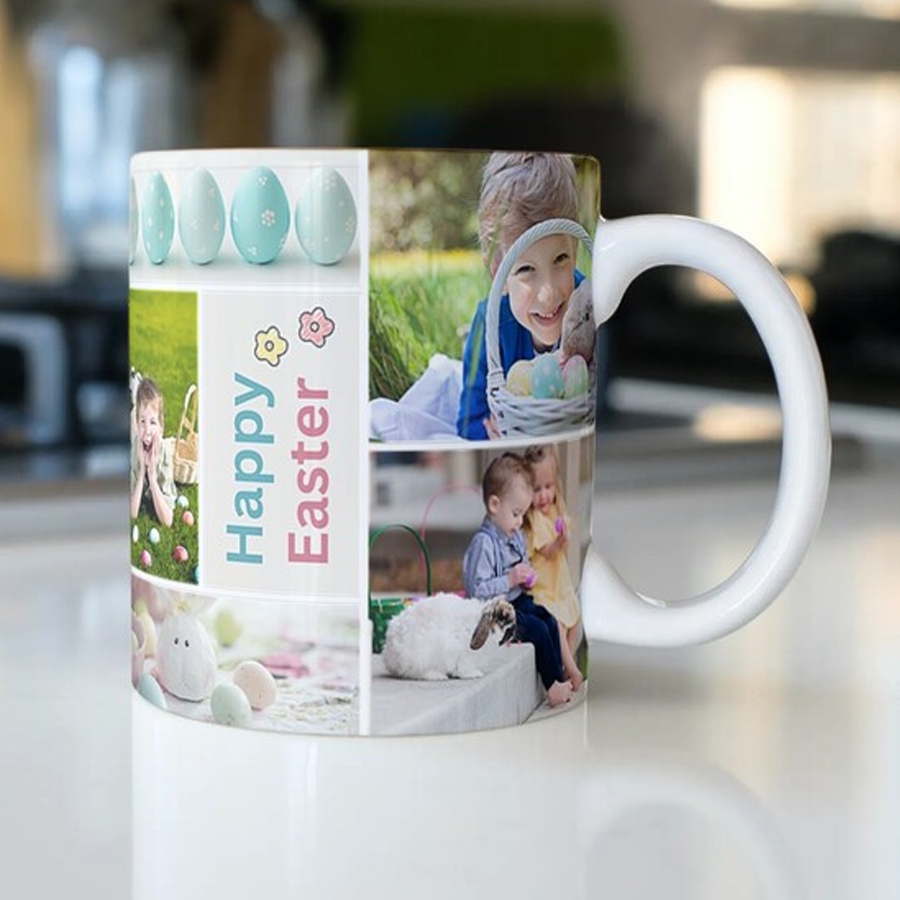 Personalized Easter Mug With Photo, Easter Coffee Mug, , Custom Easter Gift , Customized Easter's Day Mug , Custom Photo Family Mug