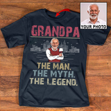 Grandpa The Man The Myth The Legend Shirt, Father's Day Gifts