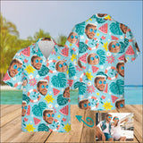 Custom Photo Hawaiian Shirt ,  Aloha Beach Shirt, Tropical Shirts, Shirt For Summer, Gift For Friend Her Him