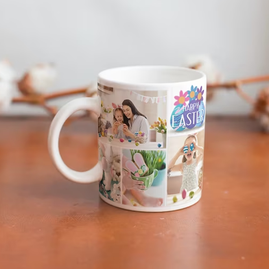 Custom Easter Mug With Photo, Easter Coffee Mug, Custom Easter Gift , Customized Easter's Day Mug , Custom Photo Family Mug