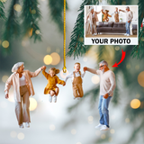 Custom Photo Ornament - Christmas, Birthday Gift For Family, Family Members, Mom, Dad, Husband, Wife | Grandma