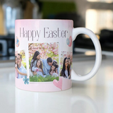 Happy Easter Mug,  Custom Photo Easter Mug, Easter Coffee Mug, Customized Easter's Day Mug ,Gift For Family