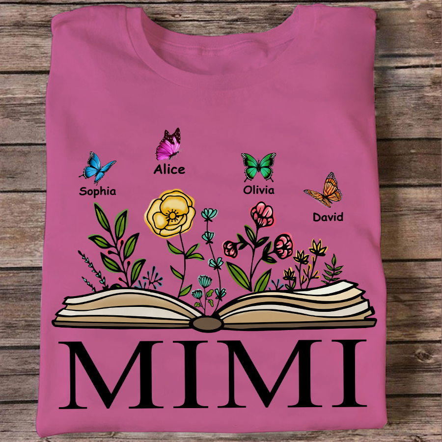 Personalization Mimi Bible Flower Shirt, Mother's Day Gift