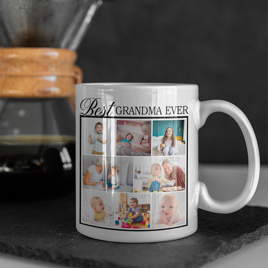 Best Grandma Ever Custom Photo Mug, Coffee Mug for Grandma, Custom Photo Mug, Happy Mothers Day Mug , Gift For Grandma , Grandma Birthday Gift