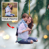 Personalized Photo Ornament - Gift For Mom -  Christmas Gift For Family Members, Mom, Dad | Mom