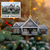 Personalized Photo Mica Ornament - Customized Your Photo Ornament - House Ornament Christmas | Home