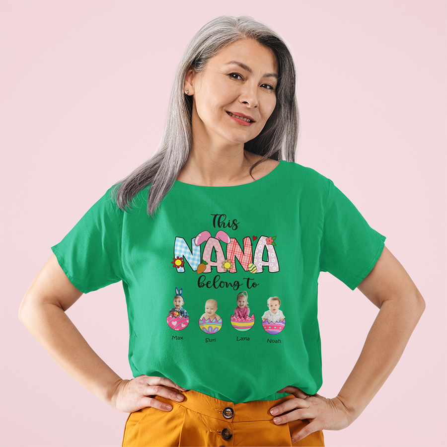 This Nana Belong To Easter Shirt , Cute Easter Shirts for Nana, Grandmas Little Bunnies, Grandma Gifts, Easter Grandma Shirt