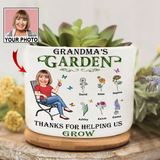 Grandma's Garden Plant Pot, Mimi's Garden Grandkids Flower Pot