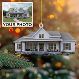Personalized Photo Mica Ornament - Customized Your Photo Ornament - House Ornament Christmas | Home