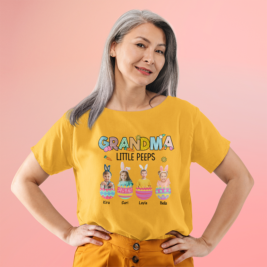 Grandma Little  Peeps Easter Shirt , Cute Easter Shirts for Grandma, Grandma Gifts, Easter Grandma Shirt